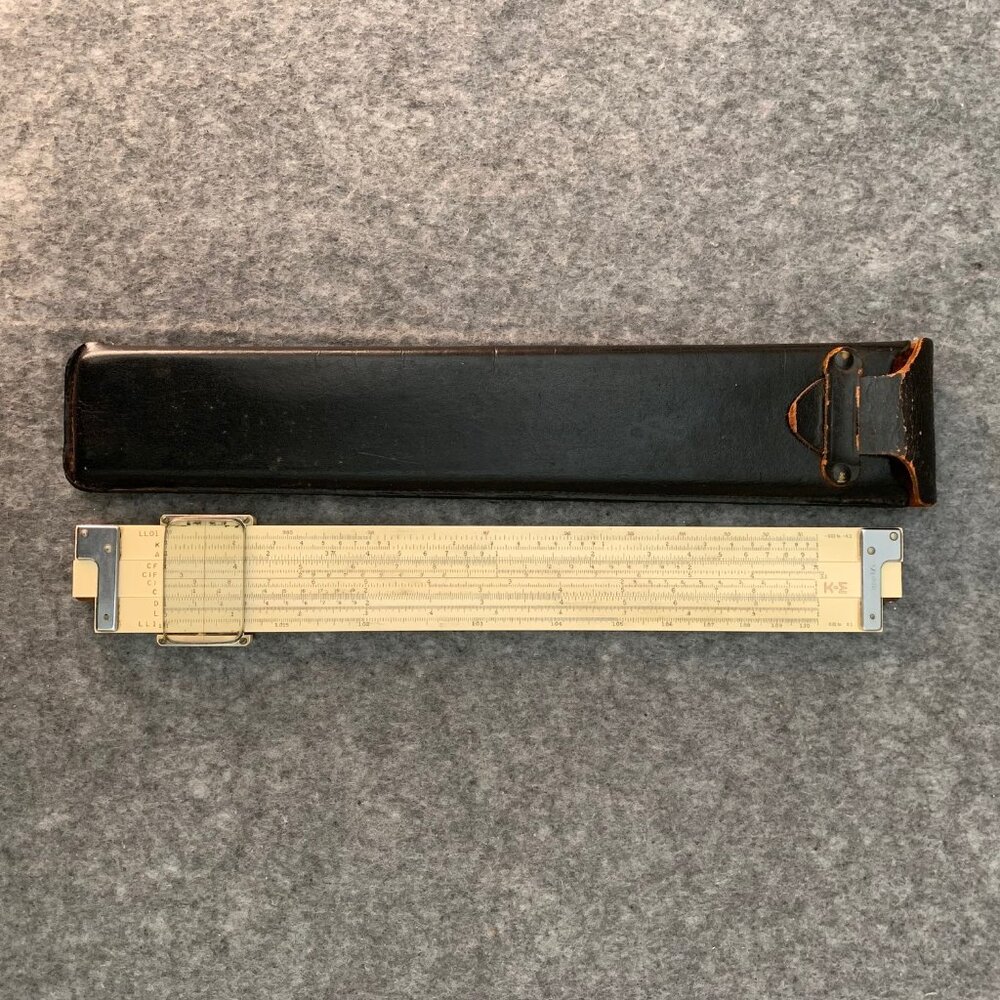 Vintage KEUFFEL & ESSER CO. LOG LOG DUPLEX DECITRIG SLIDE RULE, MODEL N4081-3